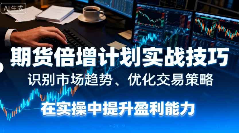 期货倍增计划实战技巧：识别市场趋势、优化交易策略，在实操中提升盈利能力-湘创网