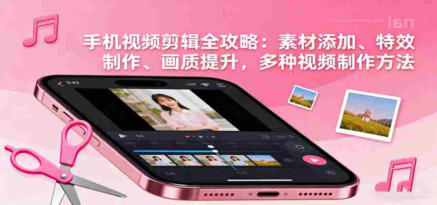 手机视频剪辑全攻略：素材添加、特效制作、画质提升，多种视频制作方法-湘创网