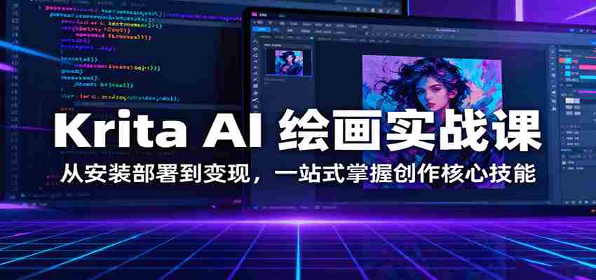 Krita AI 绘画实战课：从安装部署到变现，一站式掌握创作核心技能-湘创网