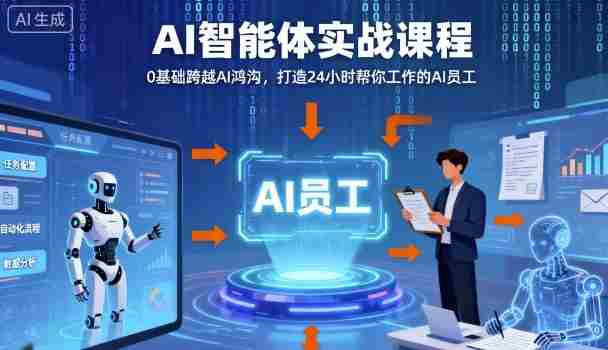 Ai智能体实战课程，0基础跨越Ai鸿沟，打造24小时帮你工作的Ai员工，打破常规，以实战定义Ai-湘创网
