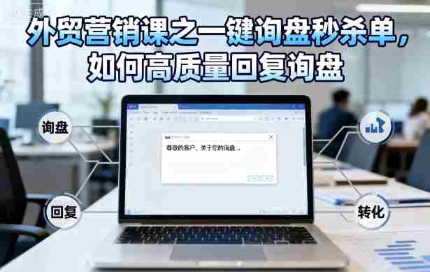 外贸营销课之一键询盘秒杀单，如何高质量回复询盘-湘创网