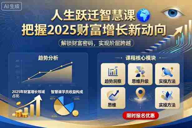 人生跃迁智慧课，把据2025财富增长新动向-湘创网
