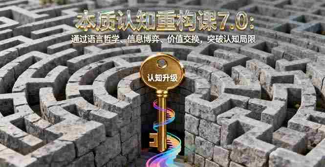 （16218期）本质认知重构课7.0：通过语言哲学、信息博弈、价值交换，突破认知局限-湘创网