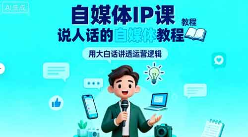 自媒体IP课，说人话的自媒体教程-湘创网