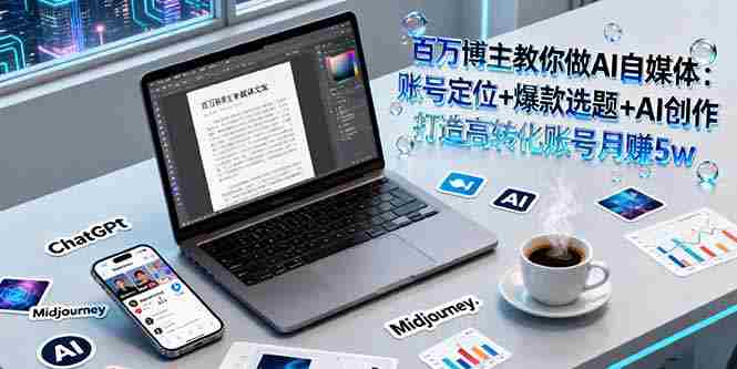 （16131期）百万博主教你做AI自媒体：账号定位+爆款选题+AI创作 打造高转化账号月赚5w-湘创网