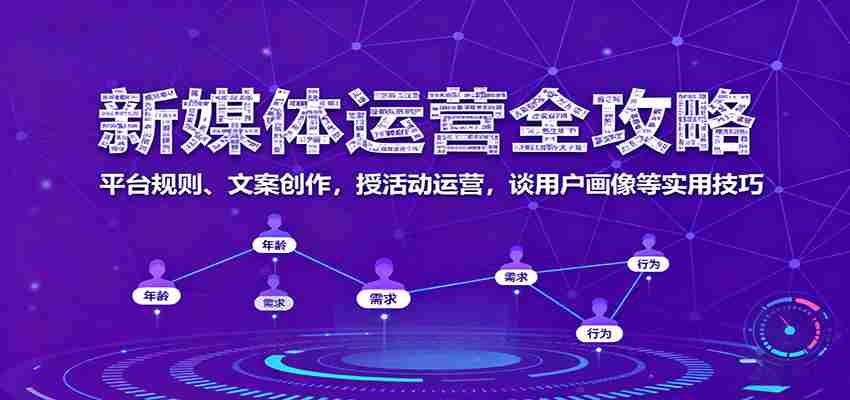 新媒体运营全攻略：平台规则、文案创作，授活动运营，谈用户画像等实用技巧-湘创网