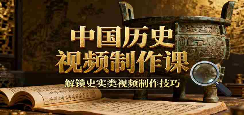 中国历史视频制作课：疆域地图集+参考文案+练习素材，解锁史实类视频制作技巧-湘创网
