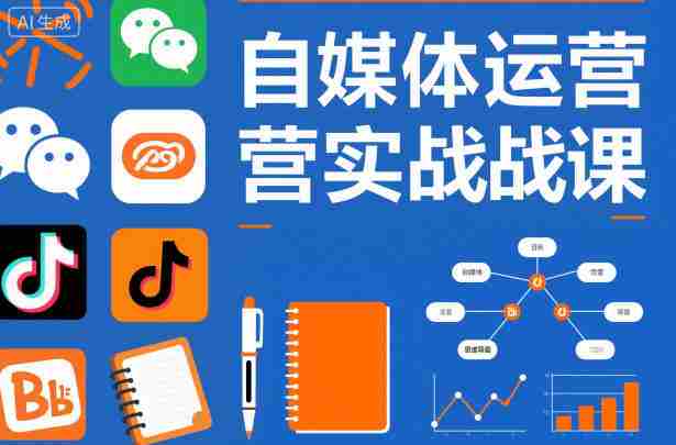 自媒体运营实战课,掌握一套系统的自媒体运营底层方法论,成为优秀的内容创作者