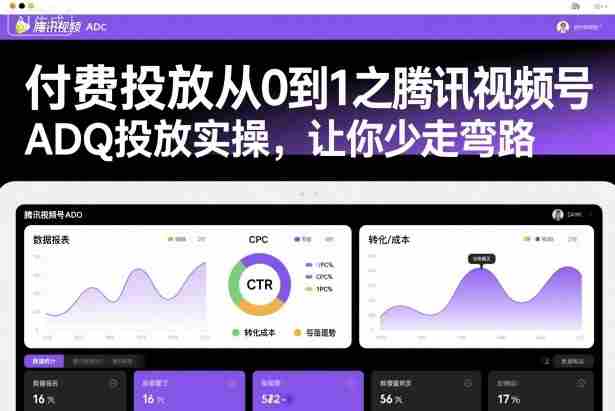 付费投放从0到1之腾讯视频号ADQ投放实操，让你少走弯路-湘创网