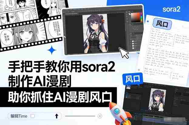 手把手教你用sora2制作AI漫剧,助你抓住AI漫剧风口