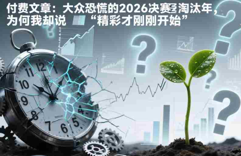 付费文章：大众恐慌的2026决赛淘汰年，为何我却说“精彩才刚刚开始”？-湘创网
