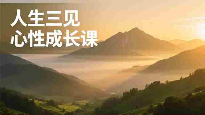 （16897期）人生三见心性成长课，见天地众生自己，搞透人性安顿身心，活出清晰自我，内在富足无价-湘创网