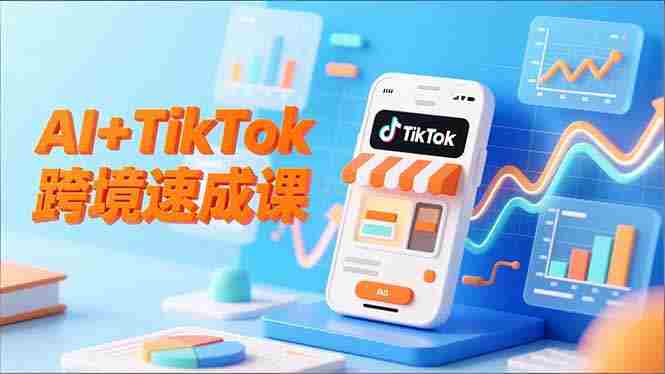 （16745期）AI+TikTok跨境速成课，智能翻译、店铺定位、流程拆解，7天高效上线运营-湘创网