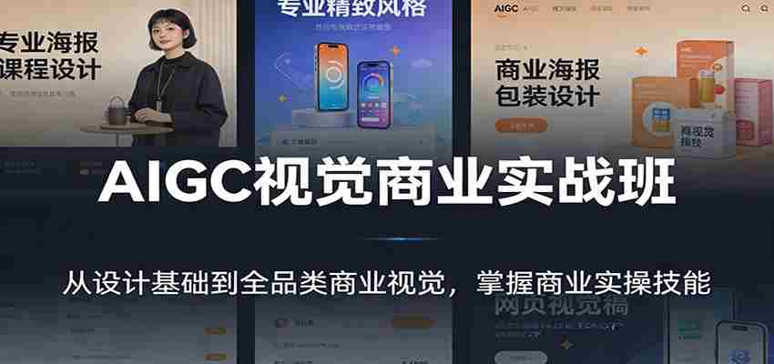 AIGC视觉商业实战班：从设计基础到全品类商业视觉，掌握商业实操技能-湘创网