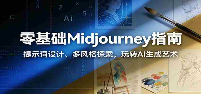 零基础Midjourney指南：提示词设计、多风格探索，玩转AI生成艺术-湘创网