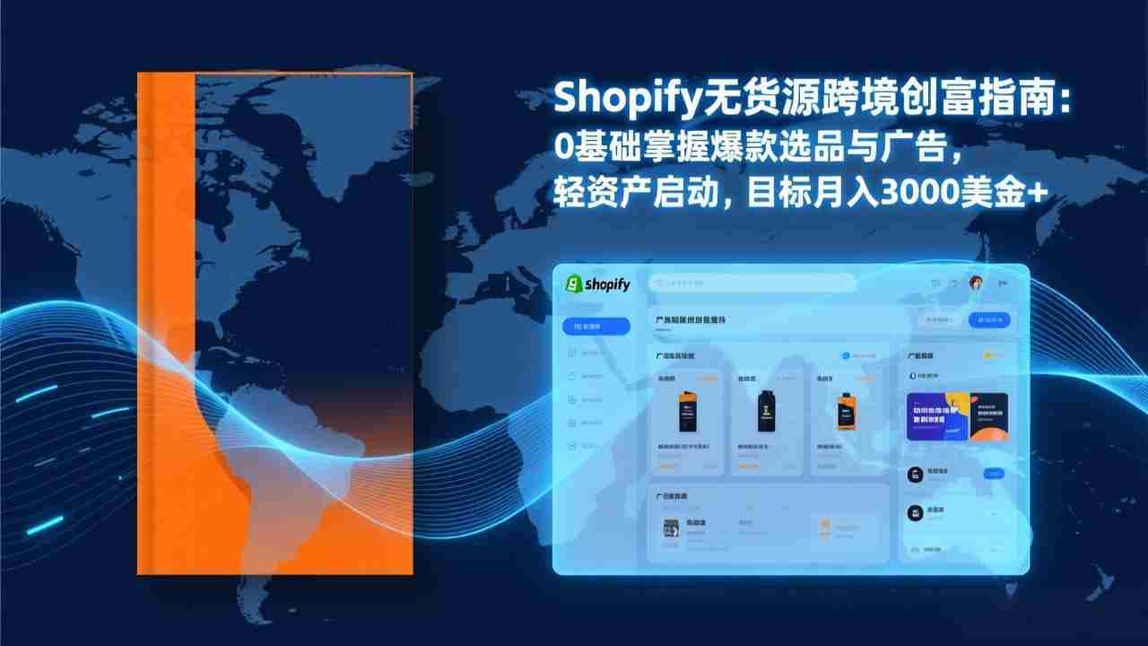 （17238期）Shopify爆款打法实战：从选品到广告投放，复制爆款模型，驱动独立站月销售额破万刀-湘创网