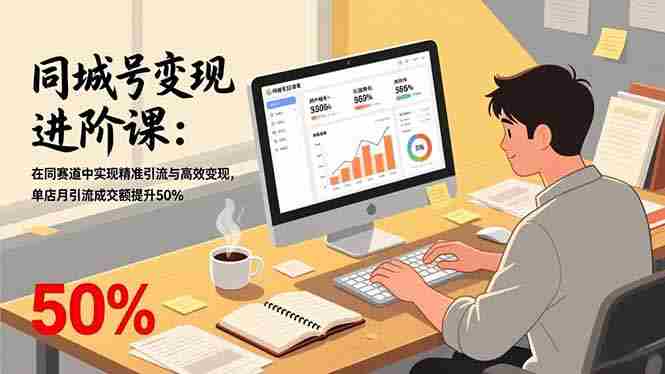 （17015期）同城号变现进阶课：在同城赛道中实现精准引流与高效变现，单店月引流成交额提升50%-湘创网