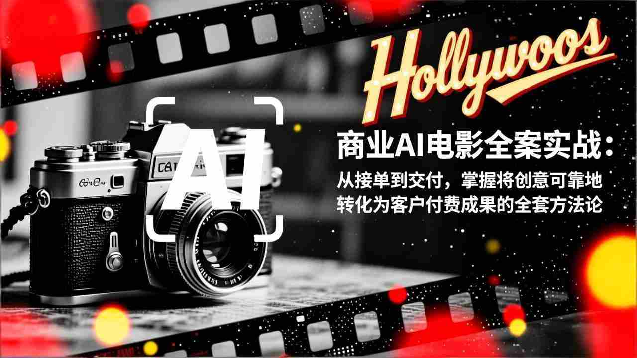 （17092期）商业AI电影全案实战：从接单到交付，掌握将创意可靠地转化为客户付费成果的全套方法论-湘创网