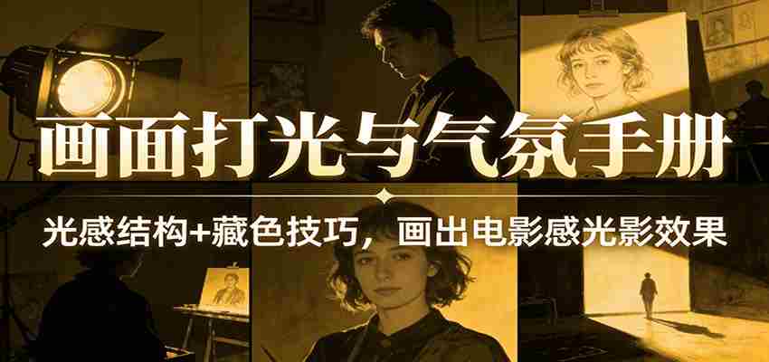 画面打光与气氛手册：光感结构+藏色技巧，画出电影感光影效果-湘创网