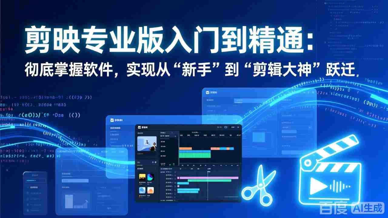 （17321期）剪映专业版入门到精通：彻底掌握软件，实现从“新手”到“剪辑大神”跃迁-湘创网