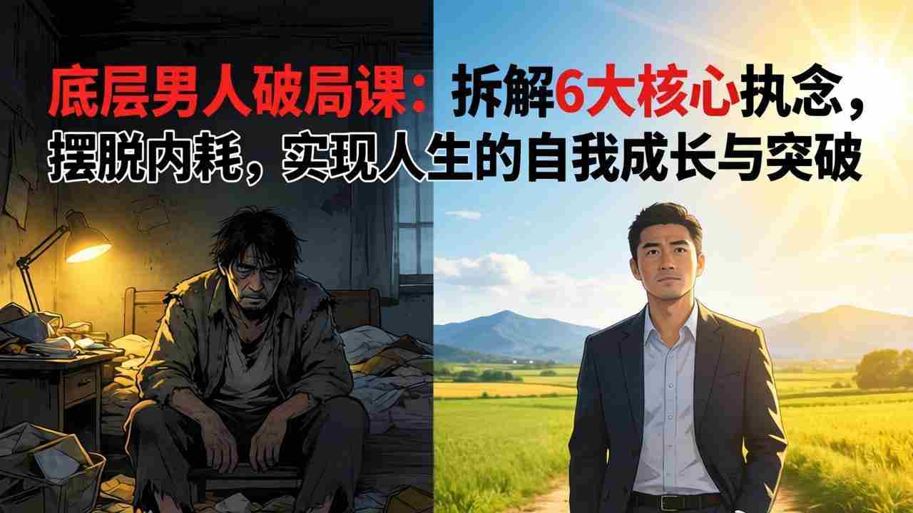 （17747期）付费文章：底层男人破局课：拆解 6 大核心执念，摆脱内耗，实现人生的自我成长与突破-湘创网