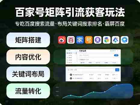 百家号矩阵引流获客玩法,专吃百度搜索流量,布局关键词搜索排名,霸屏百度