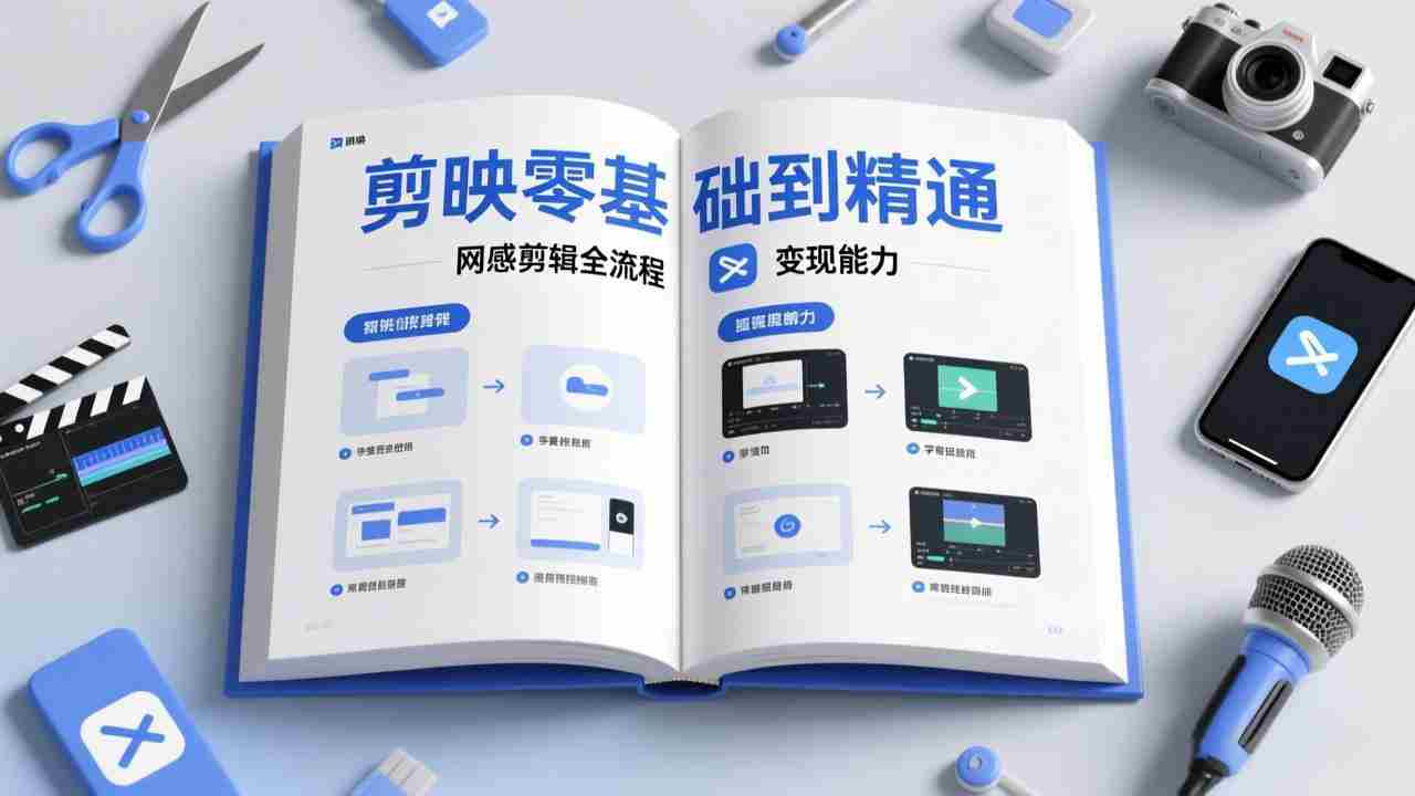 （17473期）剪映零基础也能快速上手，从入门到精通掌握网感剪辑全流程，掌握能直接变现的剪辑能力-湘创网