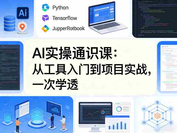 AI实操通识课,从工具入门到项目实战,一次学透