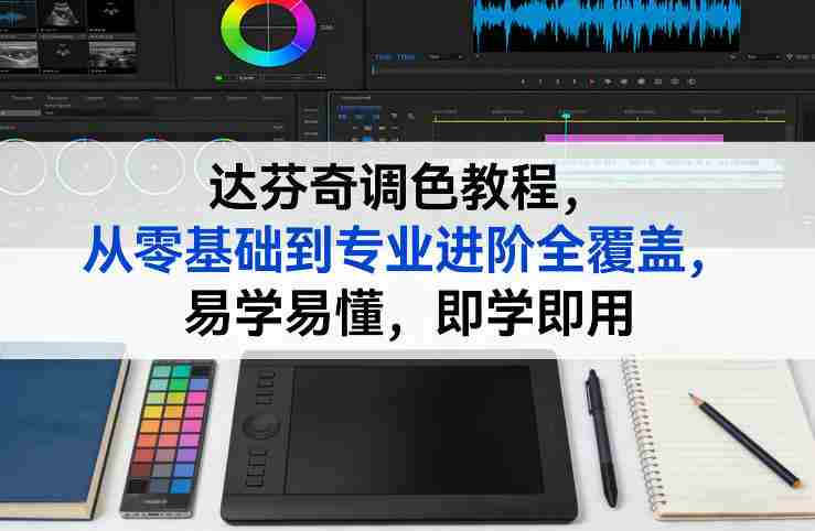 达芬奇调色教程,从零基础到专业进阶全覆盖,易学易懂,即学即用