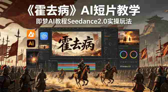 《霍去病》AI短片教学，即梦AI教程Seedance2.0实操玩法-湘创网