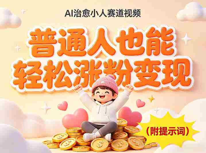 AI治愈小人赛道视频，普通人也能轻松涨粉变现，实操教学（附完整提示词）-湘创网