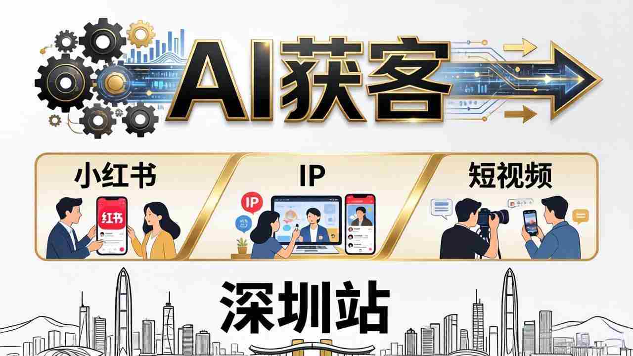 （18226期）2026AI获客大课深圳站：4月17日-19日3天2夜拆透小红书+IP+短视频，老板操盘手必来-湘创网