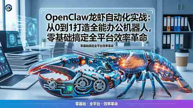 （17996期）OpenClaw龙虾自动化实战：从0到1打造全能办公机器人，零基础搞定全平台效率革命-湘创网