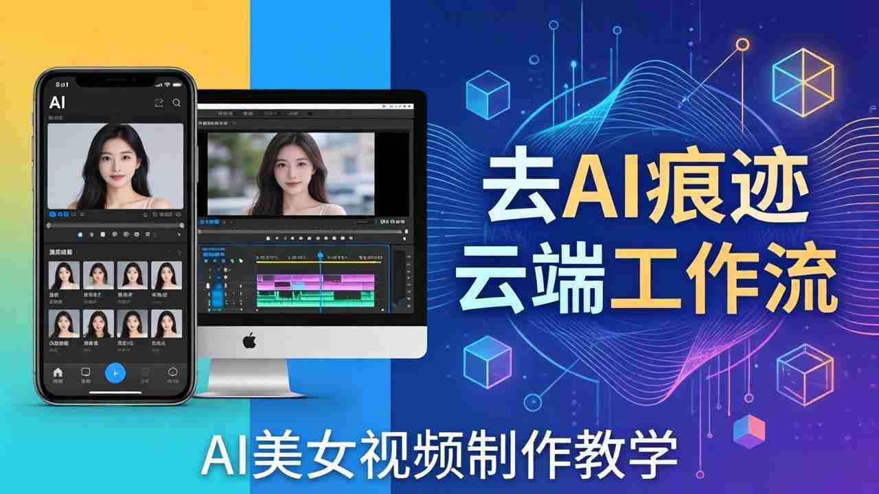 （17928期）AI美女视频制作教学：去AI痕迹，云端工作流出图，手机电脑均可，不需要配置-湘创网