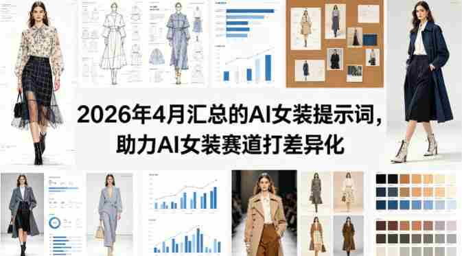 2026年4月汇总的AI女装提示词，助力AI女装赛道打差异化-湘创网