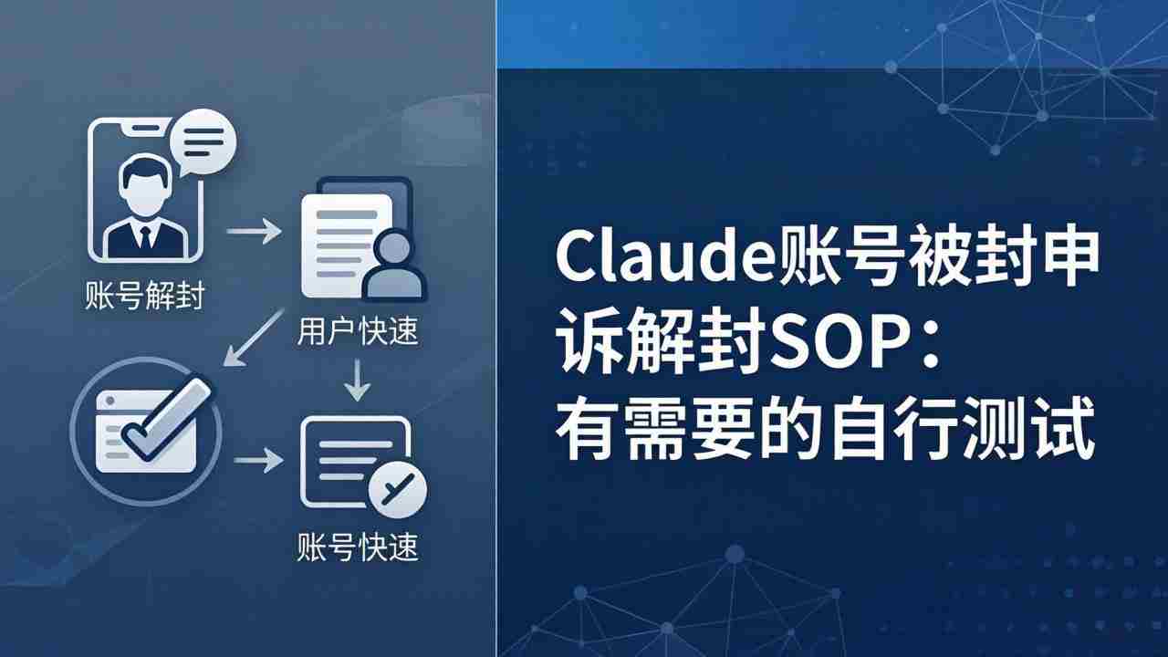 （17981期）Claude账号被封申诉解封SOP：有需要的自行测试-湘创网