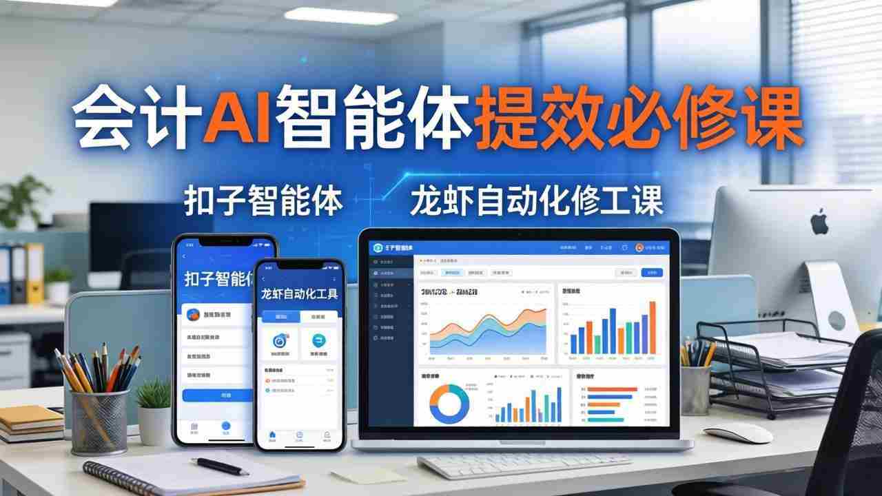 （18151期）财务会计AI智能体提效必修课：扣子智能体+龙虾自动化+报表分析，一站式提升财务工作效率-湘创网