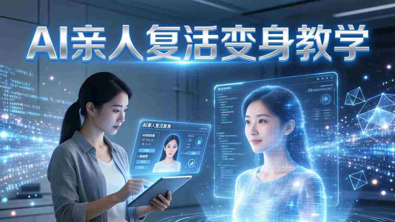 （17940期）AI亲人复活变身教学，最近超级火爆的项目，涨粉超级快，私域引流代做服务，收徒等-湘创网