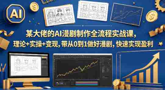 某大佬的AI漫剧制作全流程实战课，理论+实操+变现，带从0到1做好漫剧，快速实现盈利-湘创网