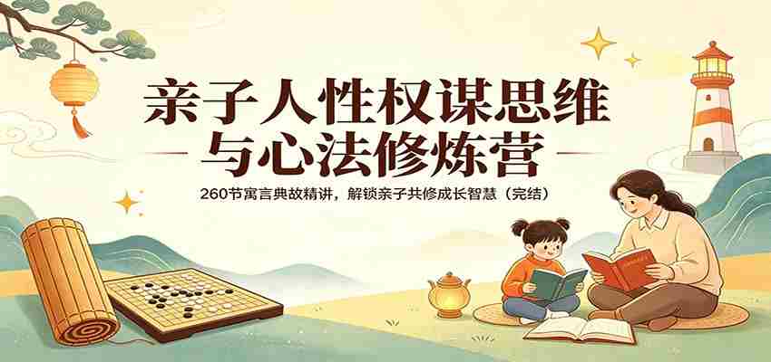 亲子人性权谋思维与心法修炼营：260节寓言典故精讲，解锁亲子共修成长智慧（完结）-湘创网