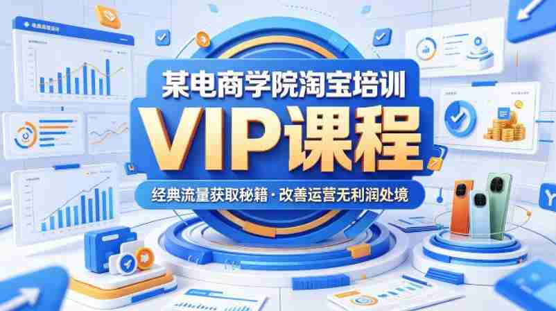 某电商学院淘宝培训VIP课程，各种经典有用的流量获取秘籍，改善运营产品没利润的处境（2026年5月）-湘创网