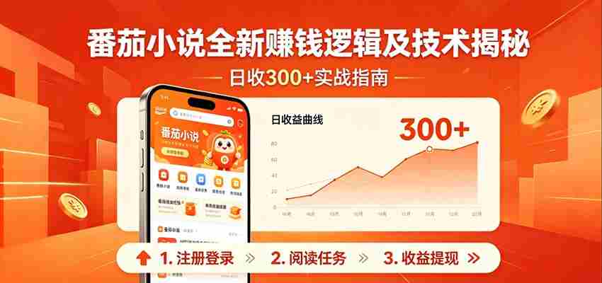 番茄小说全新赚钱逻辑及技术日收300+，小白新书皆可做！无脑赚就行了！-湘创网