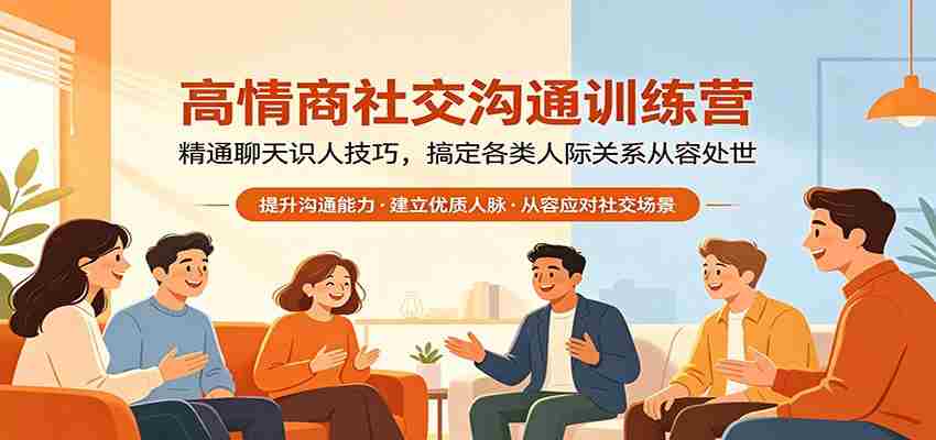 高情商社交沟通训练营：精通聊天识人技巧，搞定各类人际关系从容处世-湘创网