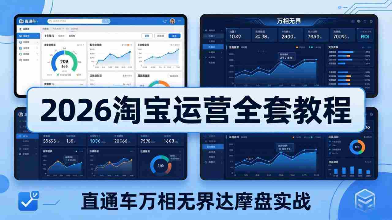 （18373期）2026淘宝运营全套教程(更新5月8日)，直通车万相无界达摩盘实战，从基础到进阶提升流量转化-湘创网