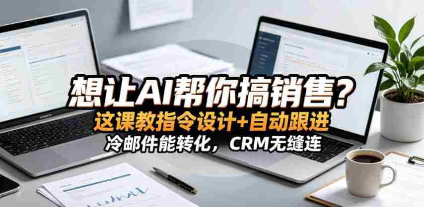 想让AI帮你搞销售?这课教指令设计+自动跟进,冷邮件能转化,CRM无缝连!【原创双语字幕】