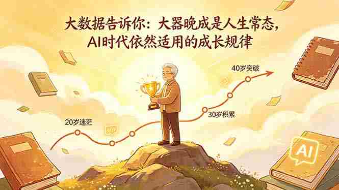 （18288期）付费文章：大数据告诉你：大器晚成是人生常态，AI 时代依然适用的成长规律-湘创网
