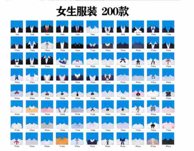 全网最全版本！证件照素材合集，近40GB素材文件，涵盖男女儿童结婚、海马体、形象照、五官全套素材