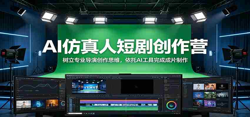 AI仿真人短剧创作营：树立专业导演创作思维，依托AI工具完成成片制作-湘创网
