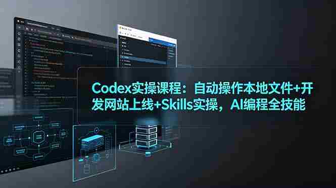（19009期）Codex实操课程：自动操作本地文件+开发网站上线+Skills实操，AI编程全技能-湘创网