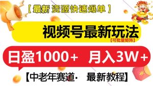(13530期)视频号最新玩法 中老年赛道 月入3W+-湘创网
